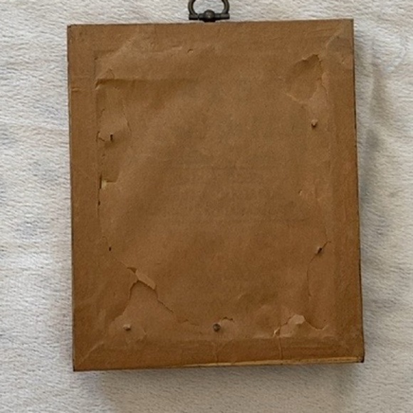 Vintage Finished Wooden Framed Embroidered Cross Stitch Girl Camping Set of Two - Picture 6 of 7